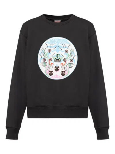 Kenzo Graphic Sweatshirt In Black