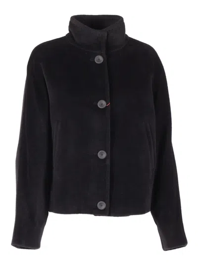 Max Mara Caladio Buttoned Jacket In Black