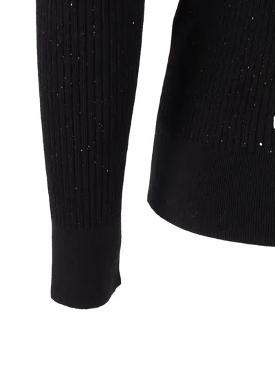 Max Mara Studio Girocoll In Black