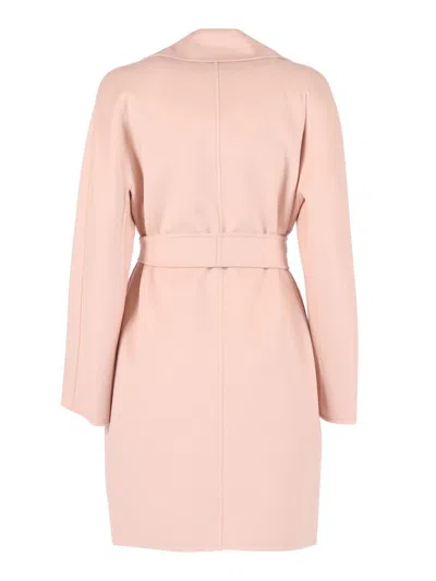 Max Mara Msttenore Wool-cashmere Midi Vestaglia Coat Coats Rose In Pink