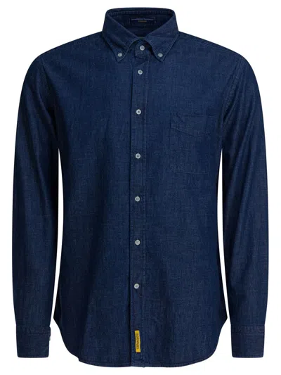 Bd Baggies Buttoned Pocket Shirt In Blue