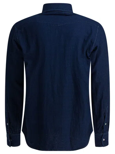 Bd Baggies Buttoned Pocket Shirt In Blue