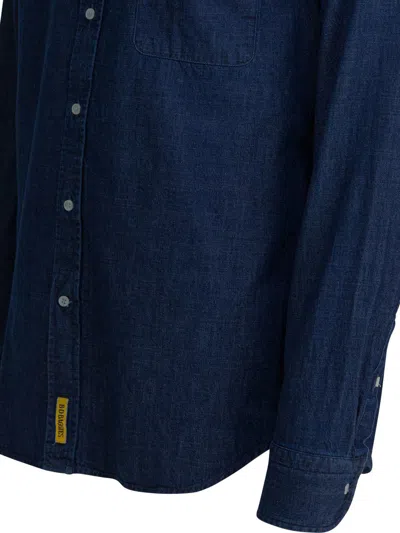 Bd Baggies Buttoned Pocket Shirt In Blue
