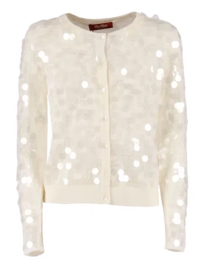 Max Mara 'necton' Cardigan In White