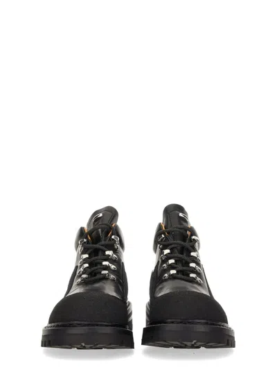 Our Legacy Ankle Boots With Round Toe And Lug Sole In Black