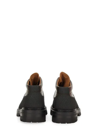 Our Legacy Ankle Boots With Round Toe And Lug Sole In Brown