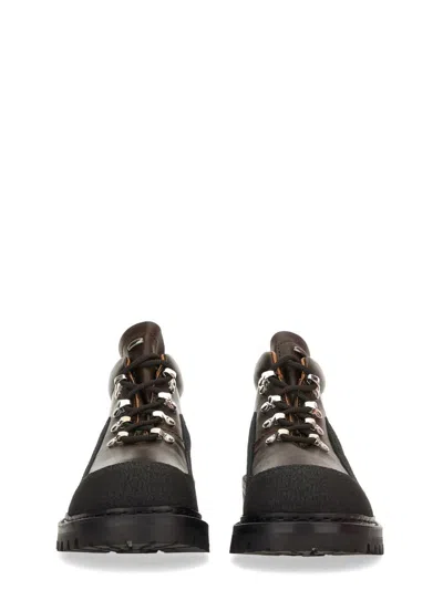 Our Legacy Ankle Boots With Round Toe And Lug Sole In Brown
