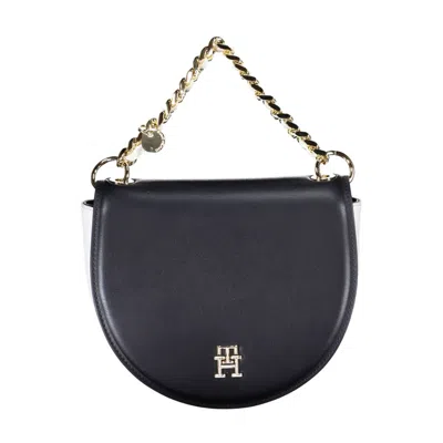 Tommy Hilfiger Blue Polyethylene Women Handbag In Black