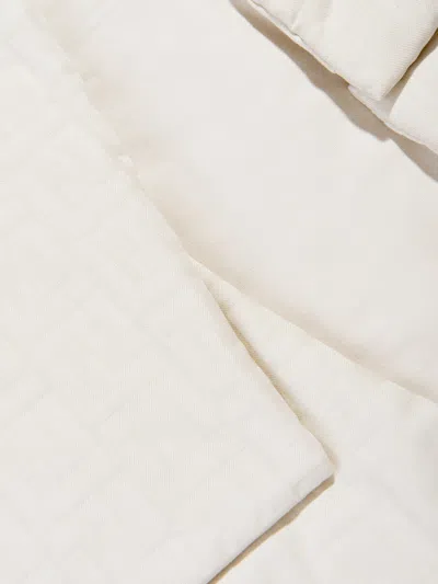 Fendi Baby Cotton Jacquard Nest In Gray