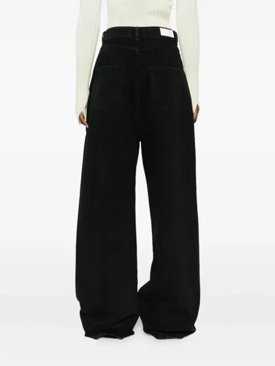Icon Denim Wide-leg Jeans In Black