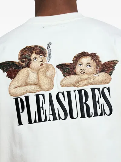 Pleasures Embroidered Short-sleeve T-shirt In White