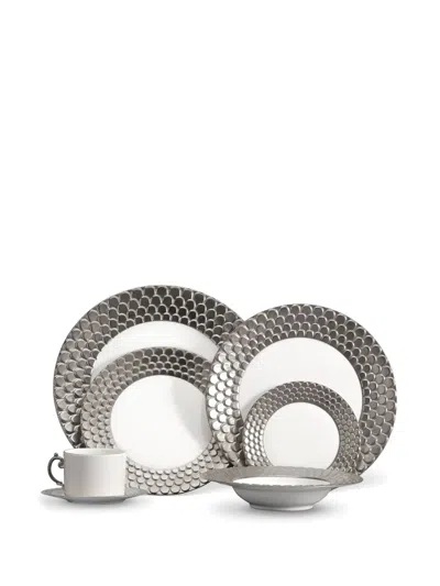 L'objet Aegean Platinum-plated Dinner Plate In Silver