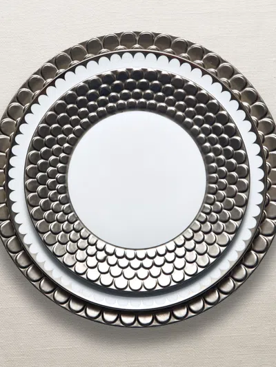 L'objet Aegean Platinum-plated Dinner Plate In Silver