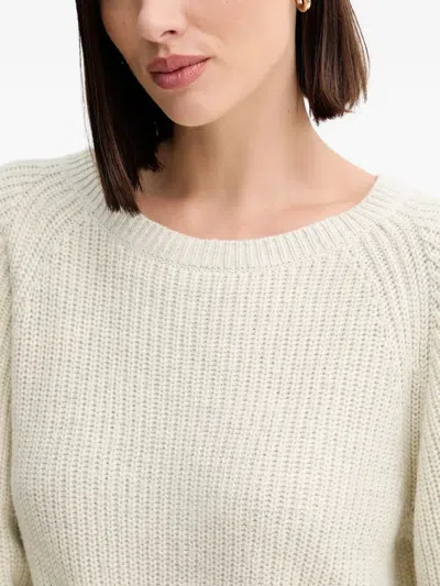 Twinset Ribbed-knit Jumper In Neutral