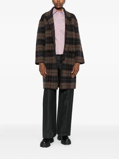 Lebor Gabala Plaid Jacket In Brown