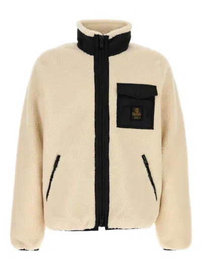 Refrigiwear Ivory Teddy Jacket In White