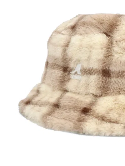Kangol Plaid-pattern Bucket Hat In Neutral