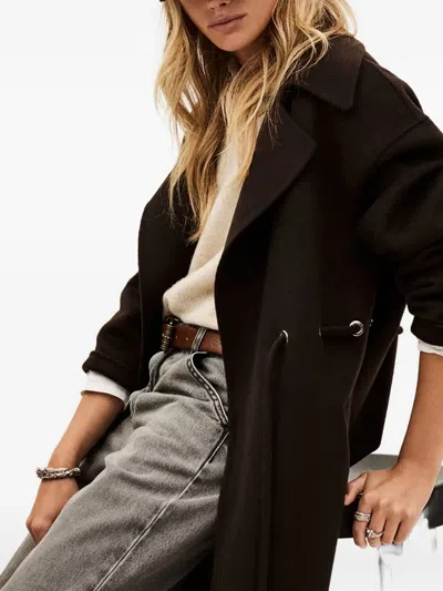 Ba&sh Kate Tie-waist Coat In Brown