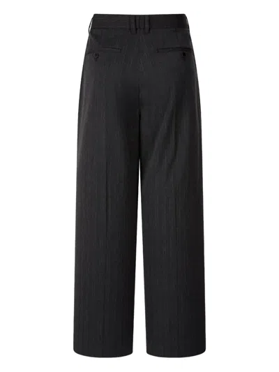 Studio Tomboy Stripe-pattern Trousers In Gray