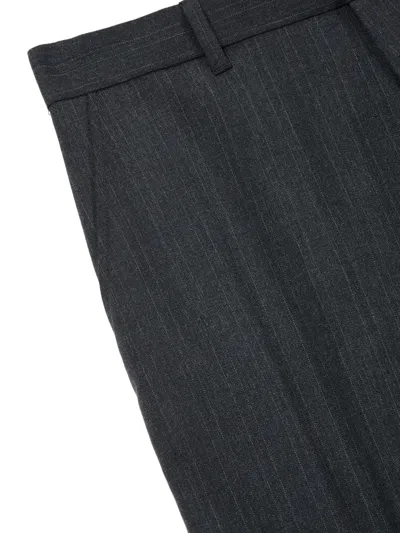 Studio Tomboy Stripe-pattern Trousers In Gray