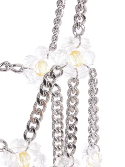 Noir Kei Ninomiya Silver Petal Body Chain In Silver