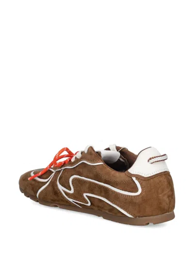Naked Wolfe Adored Suede Sneaker In Brown