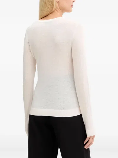 Elisabetta Franchi Ribbed Detail Knitwear In Neutral
