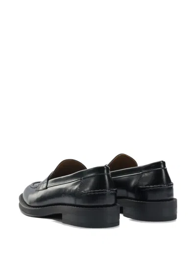 Copenhagen Black Smooth Leather Penny Loafer