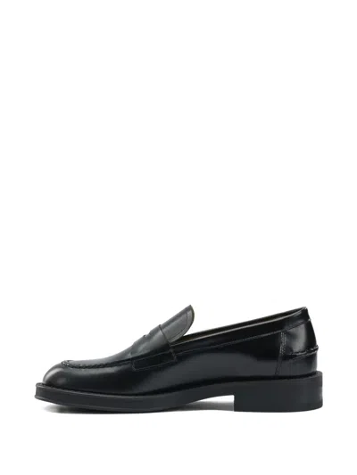 Copenhagen Black Smooth Leather Penny Loafer