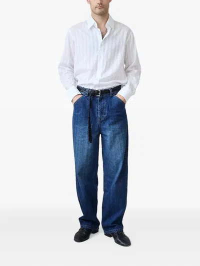 Carter Young Striped Shirt In White