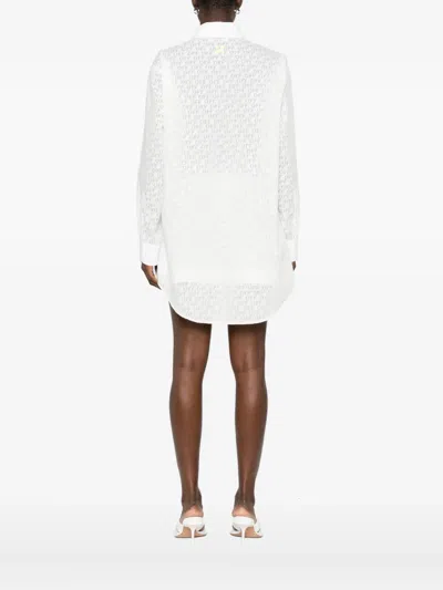 Off-white Patterned Shirt In White