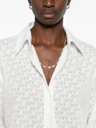 Off-white Patterned Shirt In White