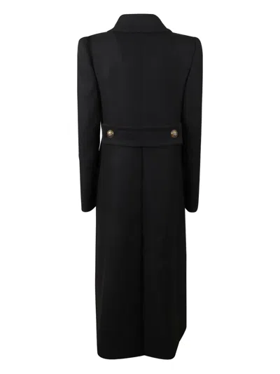 Zimmermann Hypnotic Double-breasted Wool-blend Coat In Black