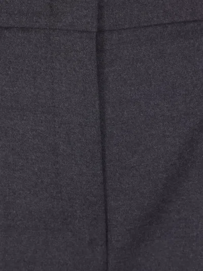 Max Mara Pantalone Lambro Grigio Scuro In Gray