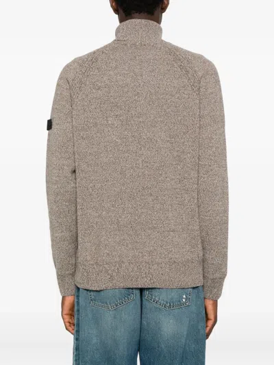 Peuterey Classic Knit Sweater With Ribbed Details In Multi