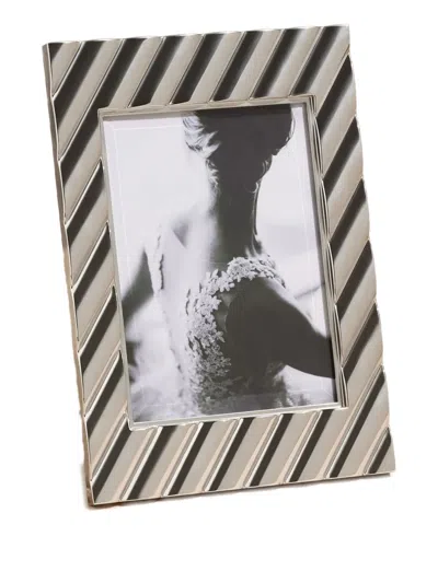 L'objet Maxime Striped Photo Frame (13cm X 18cm) In Silver