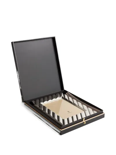 L'objet Maxime Striped Photo Frame (13cm X 18cm) In Silver