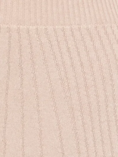 D Exterior Beige Cashmere And Wool Midi Skirt In Neutral