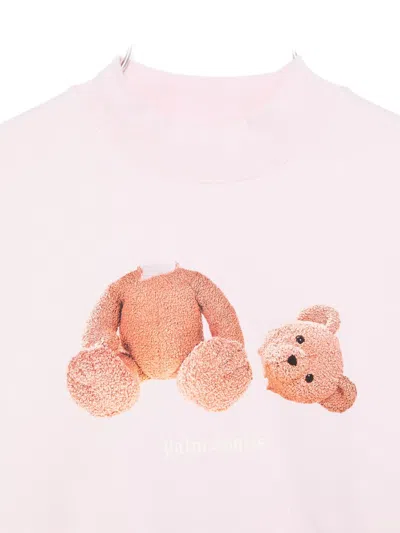 Palm Angels Teddy Bear-print Sweatshirt In Neutral