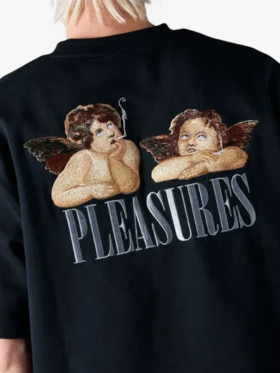 Pleasures Dynamic Oversize Crewneck T-shirt In Black