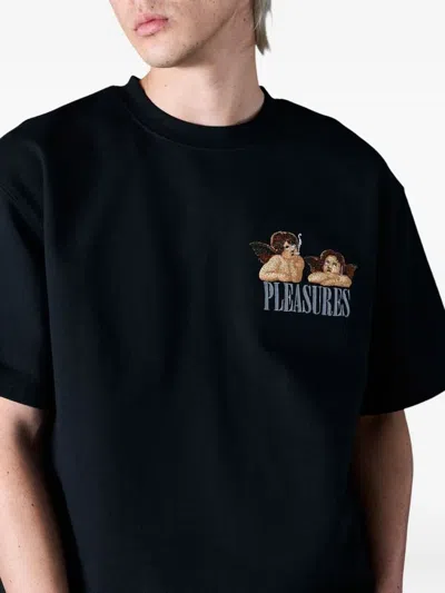 Pleasures Dynamic Oversize Crewneck T-shirt In Black