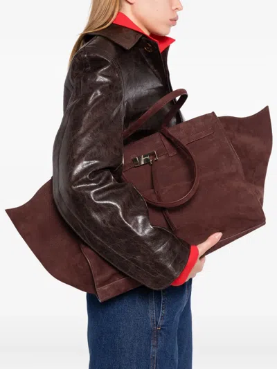 Benedetta Bruzziches Mame Weekend Shoulder Bag In Burgundy