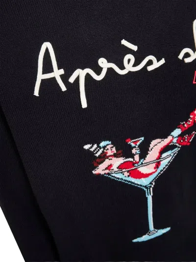 Mc2 Saint Barth Graphic-print Sweater In Black