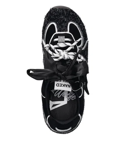 Naked Wolfe Adored Ribbon-detail Sneakers In Black