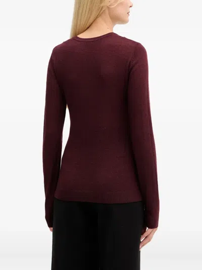 Elisabetta Franchi Ribbed Detail Knitwear In Red