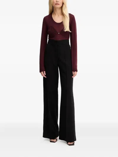 Elisabetta Franchi Ribbed Detail Knitwear In Red