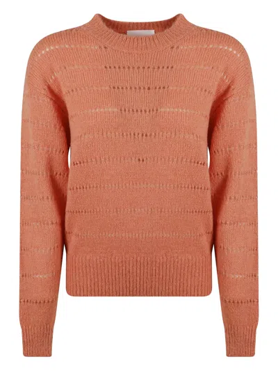 Isabel Marant Étoile Yona Openwork Sweater In Orange