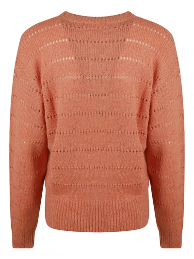 Isabel Marant Étoile Yona Openwork Sweater In Orange