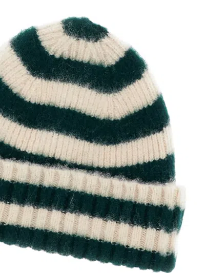 Howlin' Hard Working Striped-pattern Beanie Hat In Green