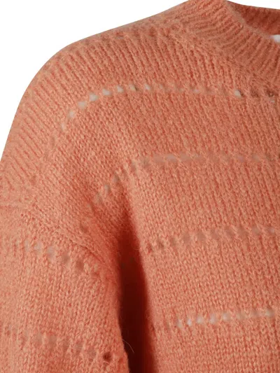 Isabel Marant Étoile Yona Openwork Sweater In Orange